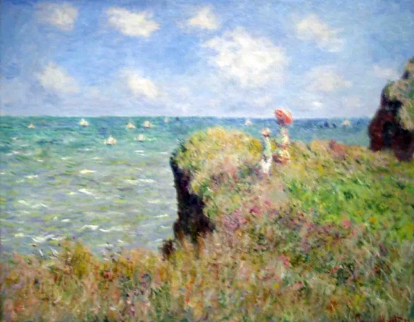 Cliffwall at Pourville Monet